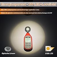 Vista 4 de Luces de lectura LED con zoom para cabecera de cama, lámpara de proyector con clip para escritorio, cama de dormitorio, luz de libro con abrazadera