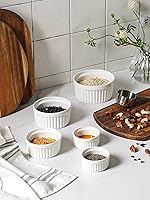 Vista 6 de LE TAUCI Tazas de salsa de 2 onzas, cuencos pequeños para salsa, mini platos de cerámica para soufflé, cuencos de salsa para tablas de charcutería