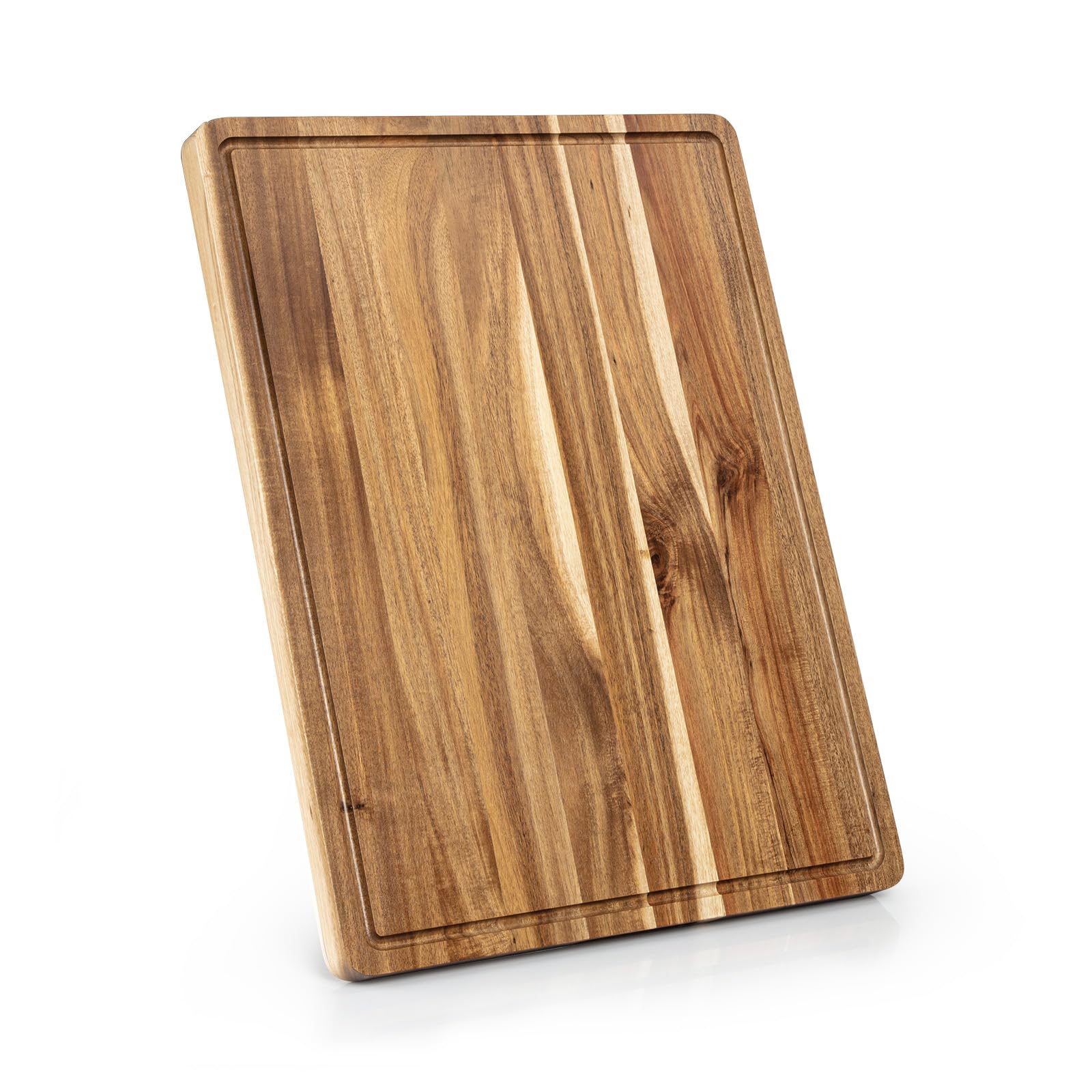 DYTesa Acacia Wood Cutting Board for Kitchen, 20x15x1.5 Inch Large Butcher Block Cutting Board Wooden Chopping Board Charcuterie Board with Juice Groove, Easy Grip Handle for Meat Cheese