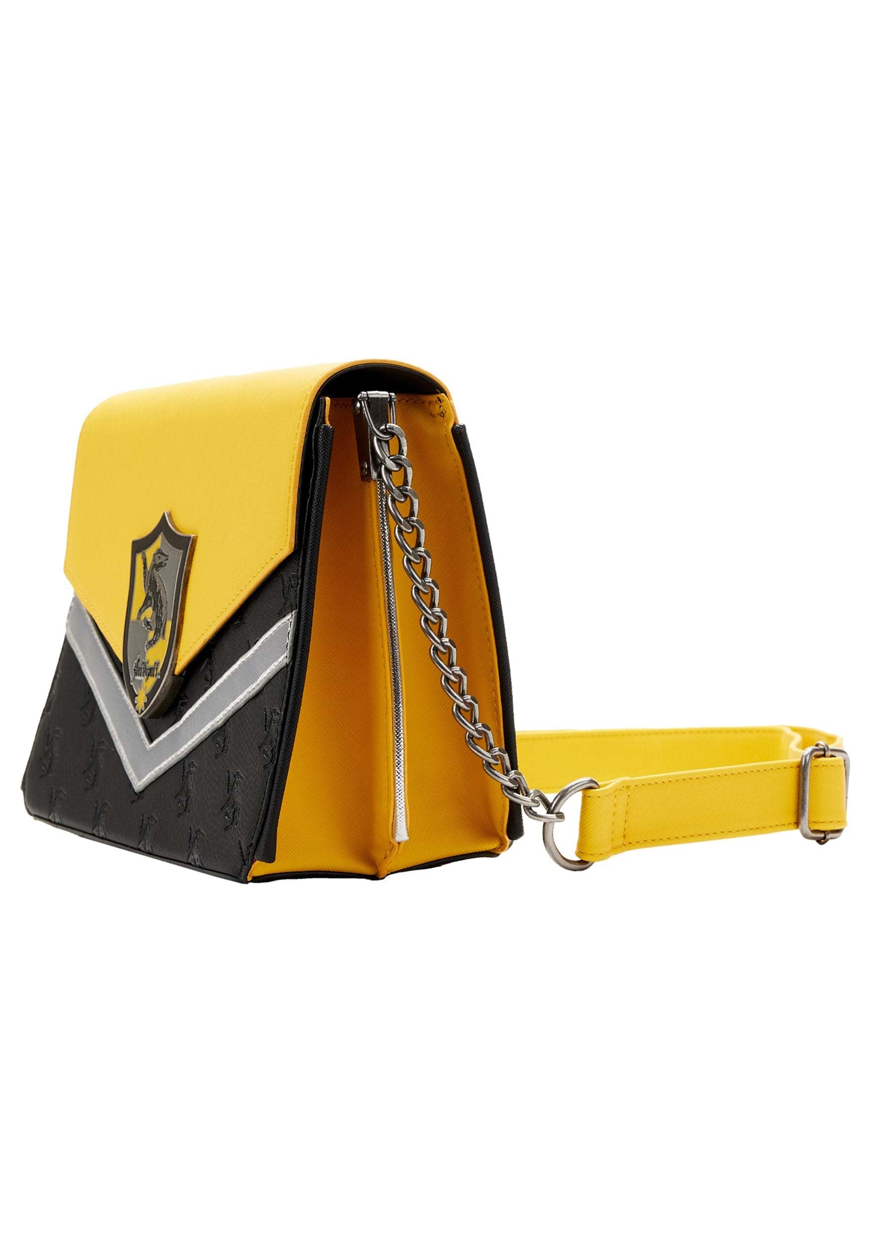 LOUNGEFLY Harry Potter Hufflepuff Kettenriemen Umhängetasche, Mehrfarbig