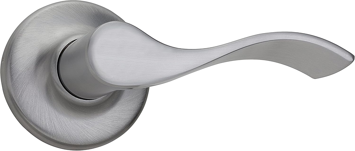 Weiser Belmont Satin Chrome Door Handle, Reversible Passage Lever