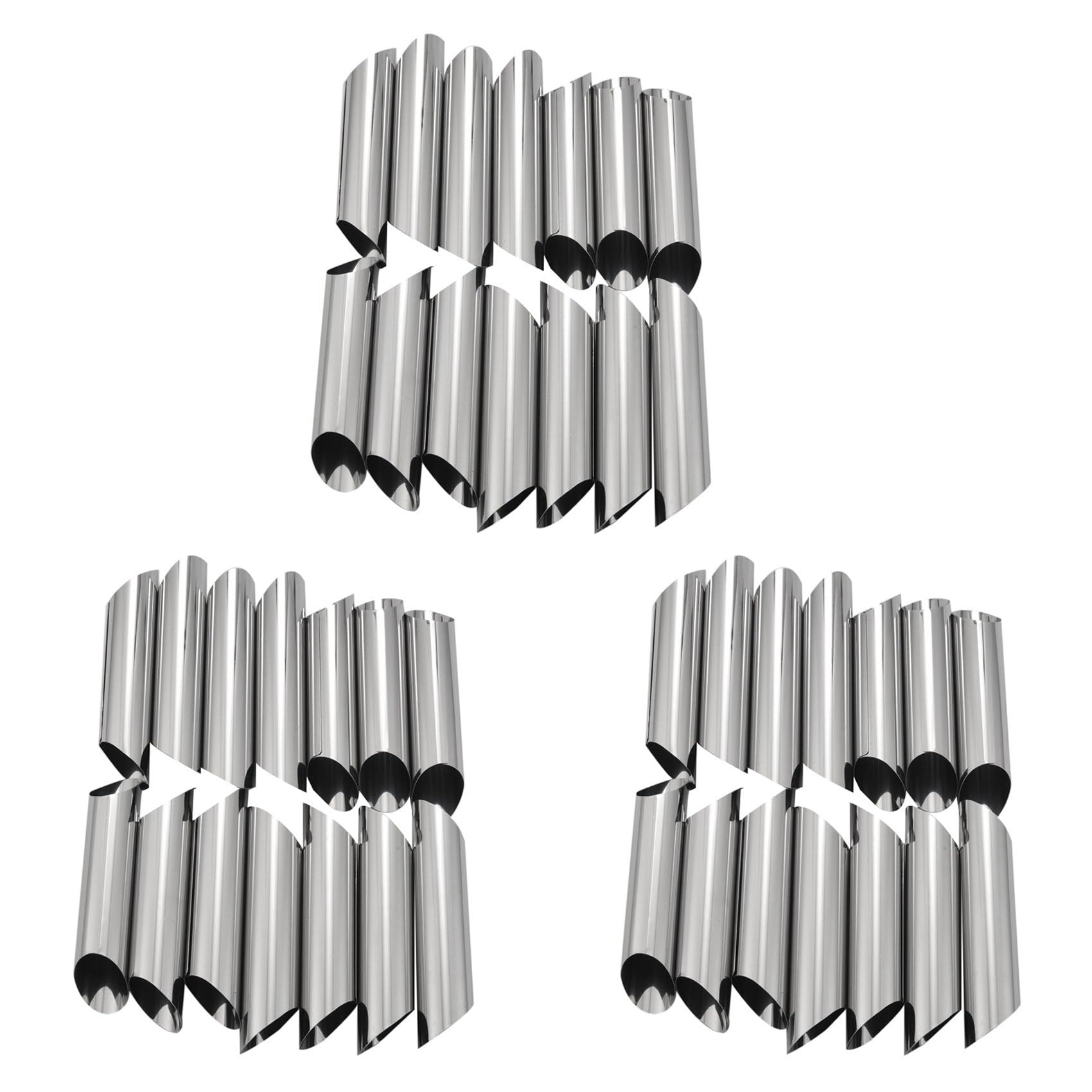 Hndhbfgrt Set of 42 430 Stainless Steel Tubes Cannoli Pastry Forms Molds-5 Inch