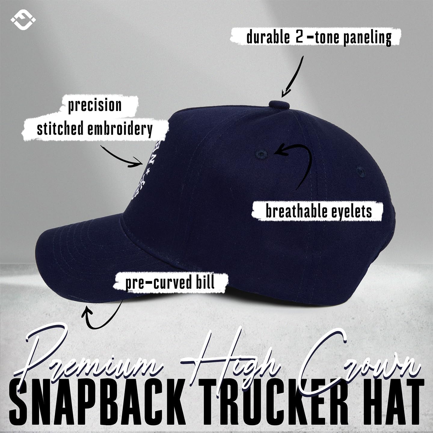 Funky Junque Circle City Trucker Hats – Embroidered Snapback Baseball Caps for Game Day & Everyday Style - Image 6