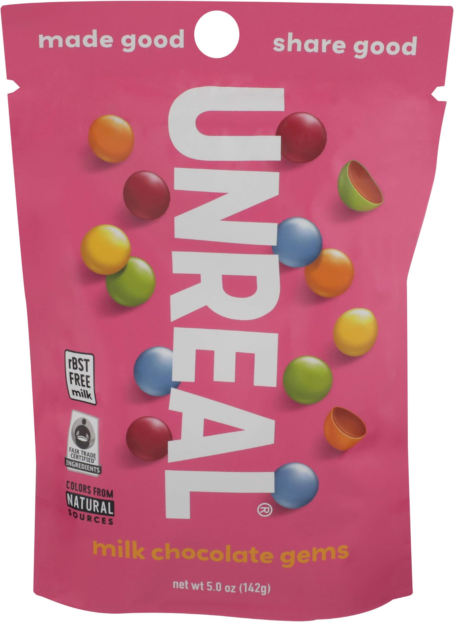 Candy Coated Milk Chocolate Gems, 5 Ounce