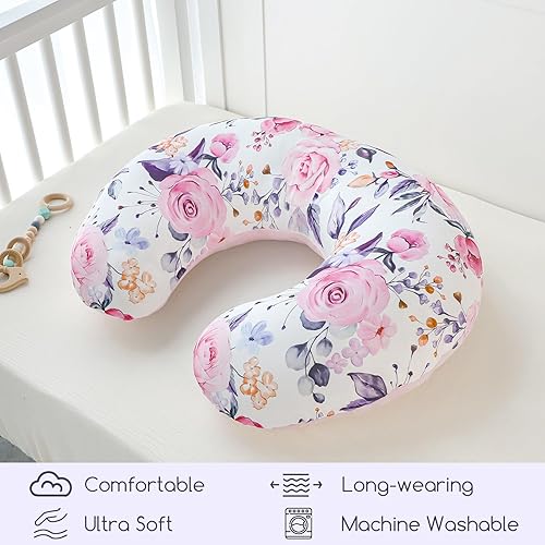 Miniatura 7 de Funda de almohada de lactancia, 1 unidad, funda de almohada de lactancia extraíble Minky para almohadas de lactancia materna, funda reversible para