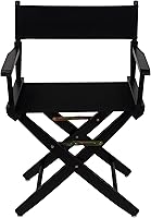 Vista 6 de American Trails Silla de director extra ancha de 18.0 in, marco negro con lona negra premium