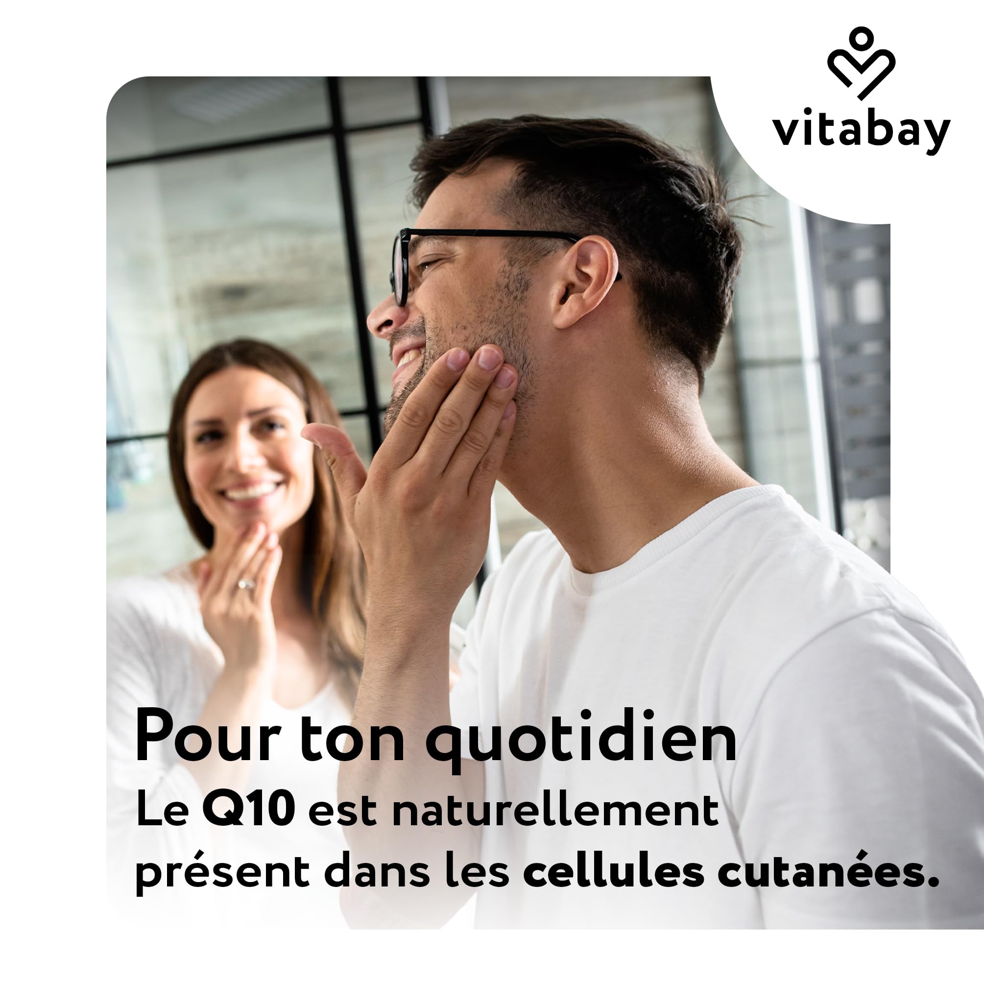 Vitabay Coenzyme Q10 Ubiquinol 200 mg – 60 capsules – hautement dosé – Q10 naturel sous forme active (ubiquinol) issu de fermentation végétale – sans additifs & testé en laboratoire en Allemagne