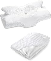 Vista 6 de Elviros Funda de almohada cervical de espuma viscoelástica (gris oscuro)