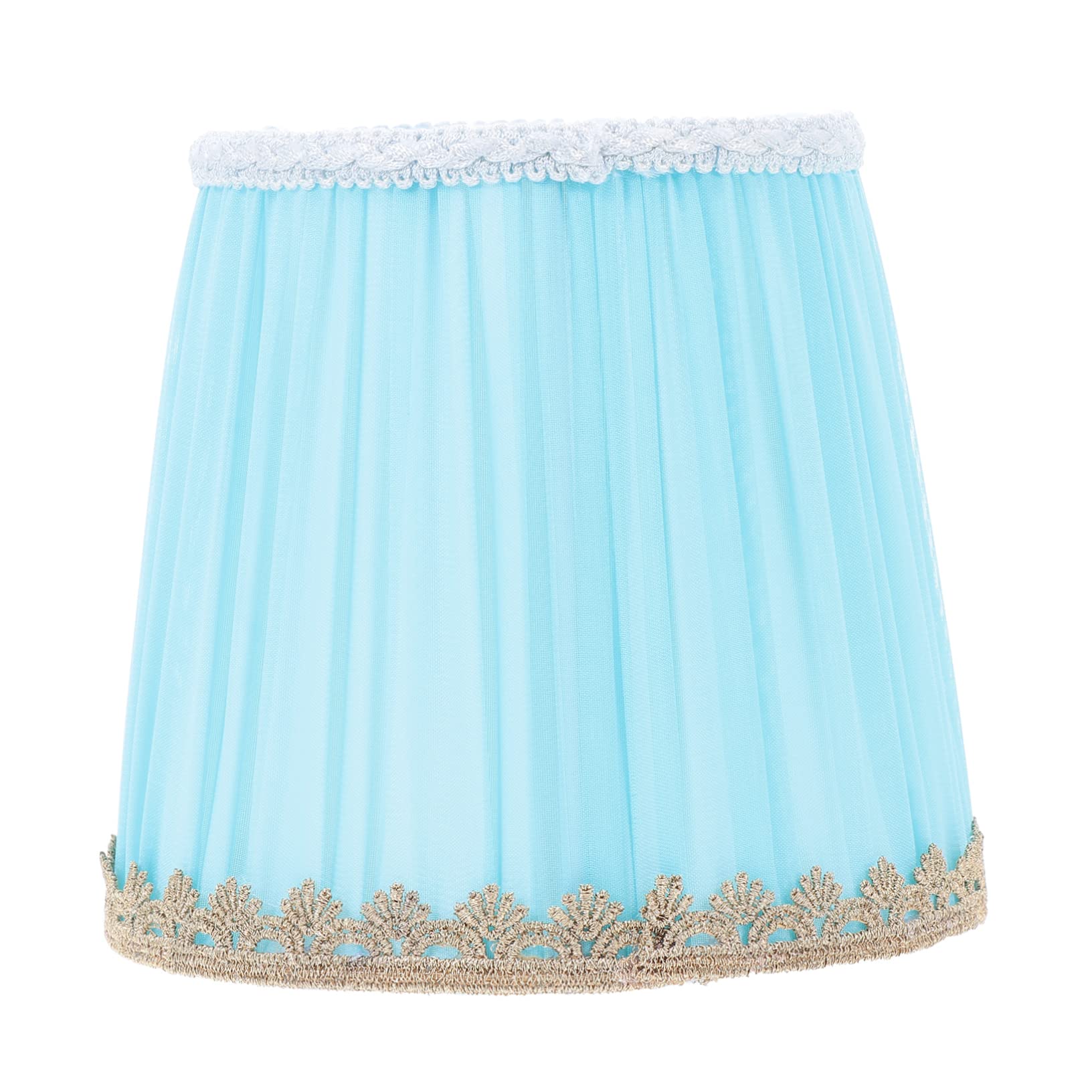 ORFOFE Blue Cloth Lamp Shade Decorative and Protective Cover for Pendant and Wall Lamps, for Boys and Girls Room and Housewarming