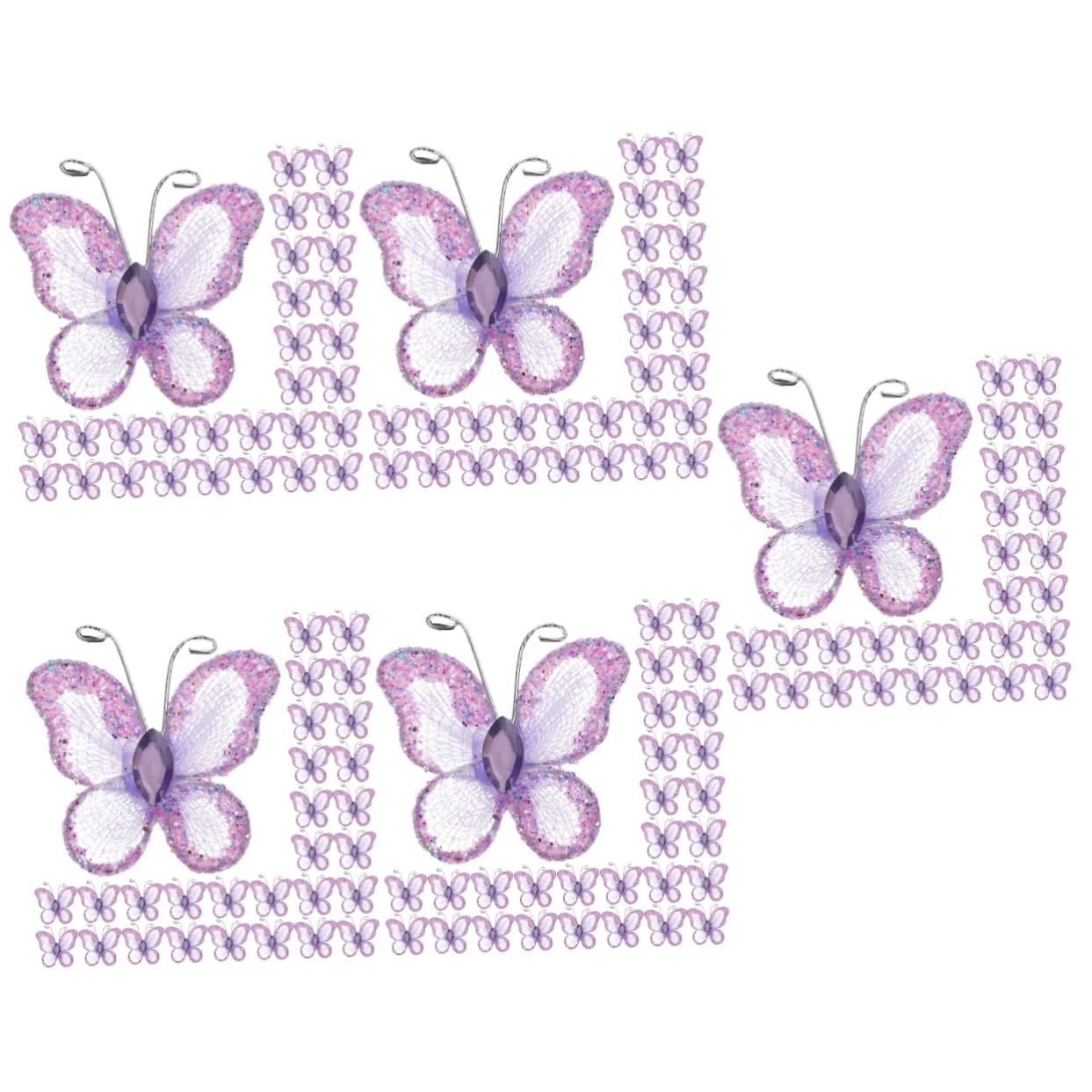 Amosfun 300stücke Mesh Schmetterlinge Glitzernde Wanddekoration Für Hochzeiten Und Partys Kreative Bastelideen Für Schlafzimmer Und Wohnräume Vielseitige Einsatzmöglichkeiten