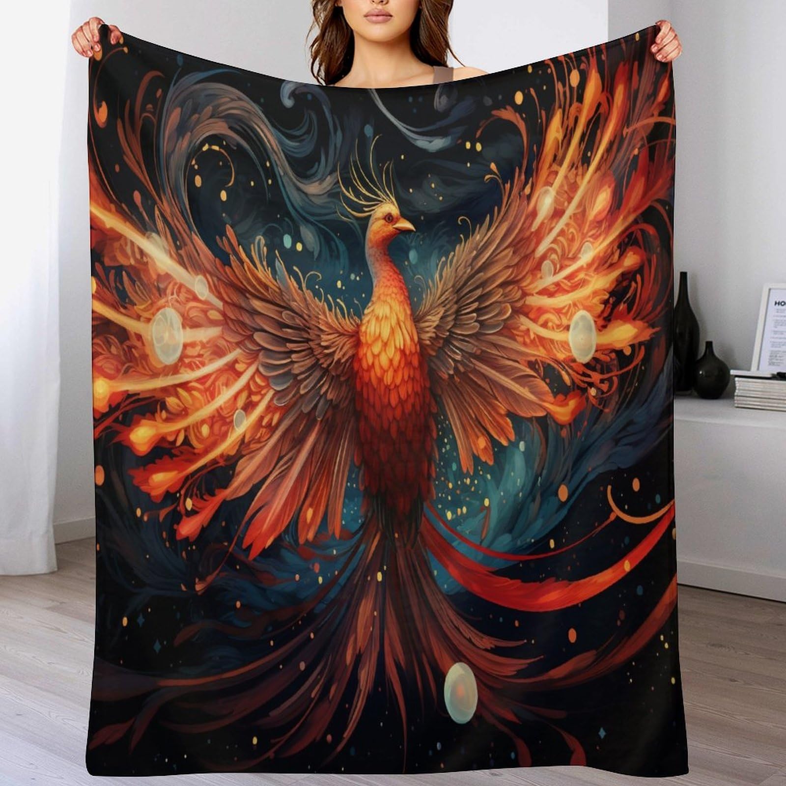 Couverture canapé Phénix chaude pour home office, voyage et salon
