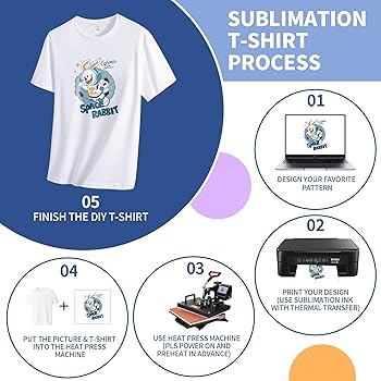 ORJ 5er-Pack Weiße T-Shirts Aus Polyester - Unbedruckte Sublimations-Shirts Für Herren & Damen