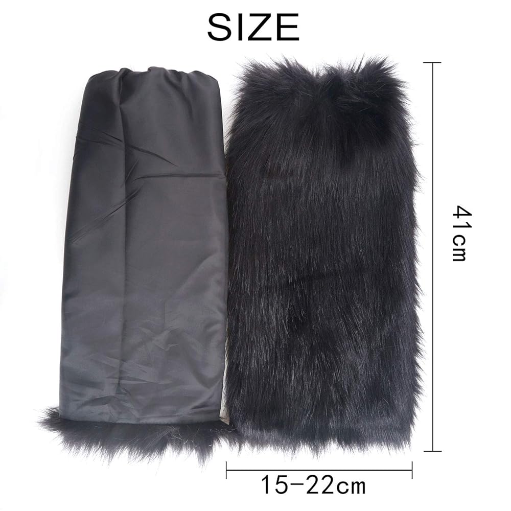 Fluffy Arm Warmer　ブラック 32035618_hi?h=512