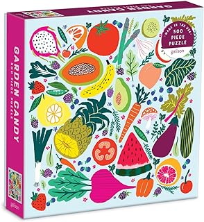 Garden Candy 500 Piece Puzzle from Galison - Featuring a Bright and Colorful Collage of Fruits and Vegetables, 19