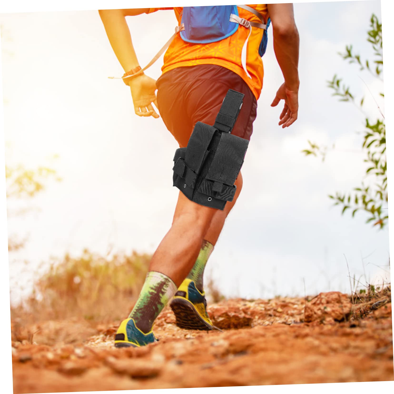 Gatuida Marsupio Tattico la Coscia, Borsa da Gamba Oxford, Nero, Multiuso, Comodo da Indossare per attività Outdoor e Arrampicata