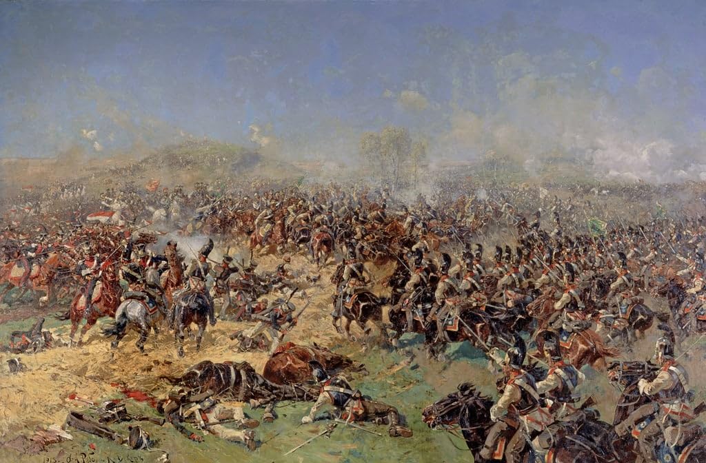 Cuadro Batalla de Borodino solventa paredes vacías con arte en lienzo de Roubaud 5
