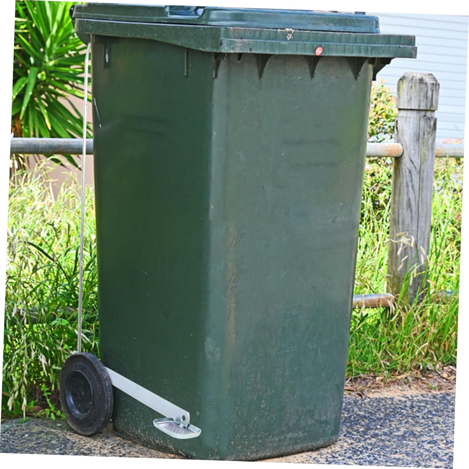 Large Outdoor Trash Can Pedal Accessory Metal Trash Pedal for Gardens Parks Easy Install Portable