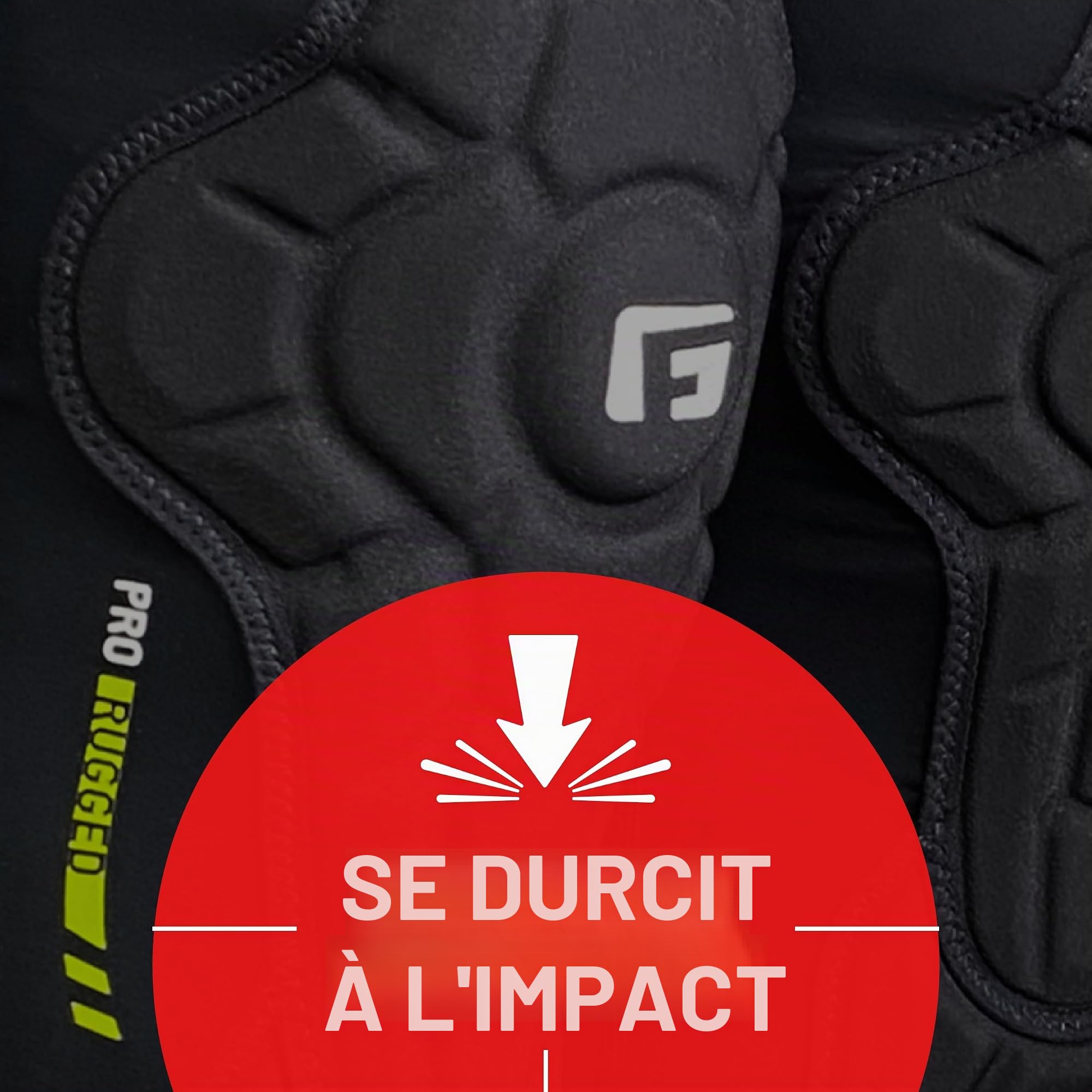 G-Form Pro-Rugged 2 Knee-Shin Guard, Noir, Youth Large/X-Large | avec Protection des genoux pour le vélo, le patinage et les sports de neige, Protège-genoux et tibias pour le sport