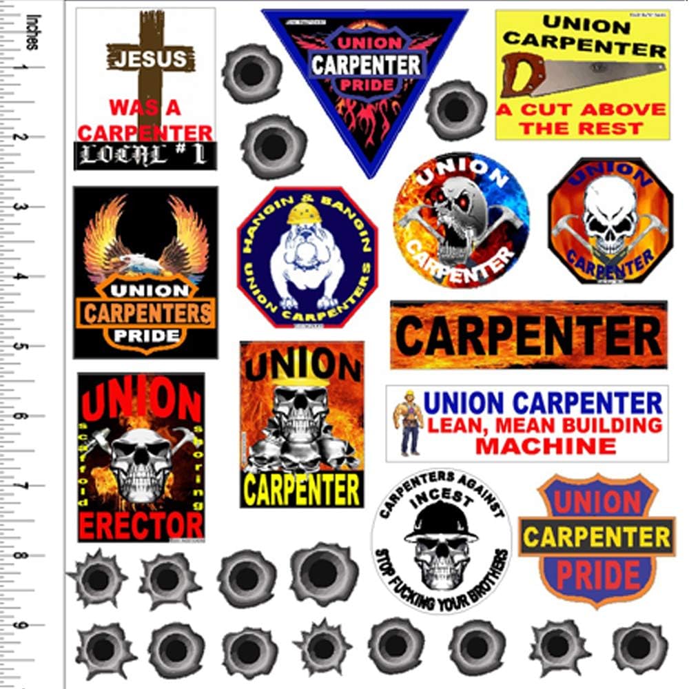 Hard hat Stickers Carpenter Sticker Value Pack