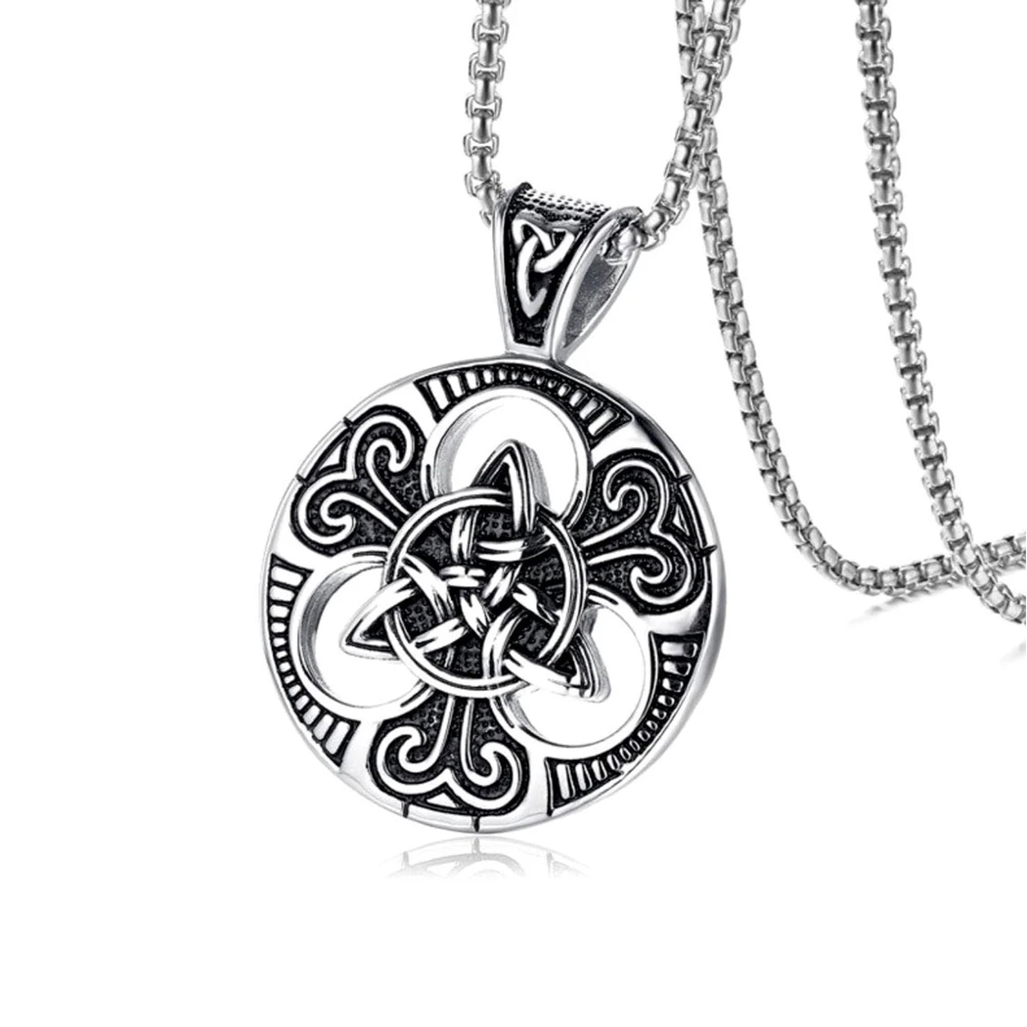 Fashion Frill Silver Chain For Men Stainless Steel Retro Silver Chain Pendant For Men Boys Stylish Pendant Mens Jewellery (B0CV3VMKBZ) Amazon Price History, Amazon Price Tracker
