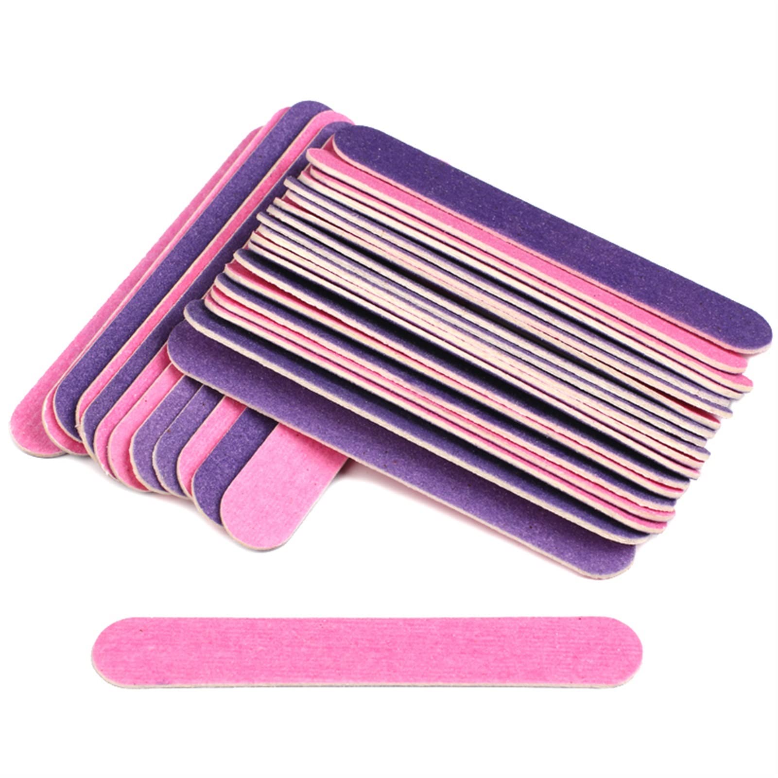 Lima per unghie, buffer per unghie, Lime for unghie a doppio lato da 500 pezzi/lotto Mini tamponi in legno Carta vetrata sottile