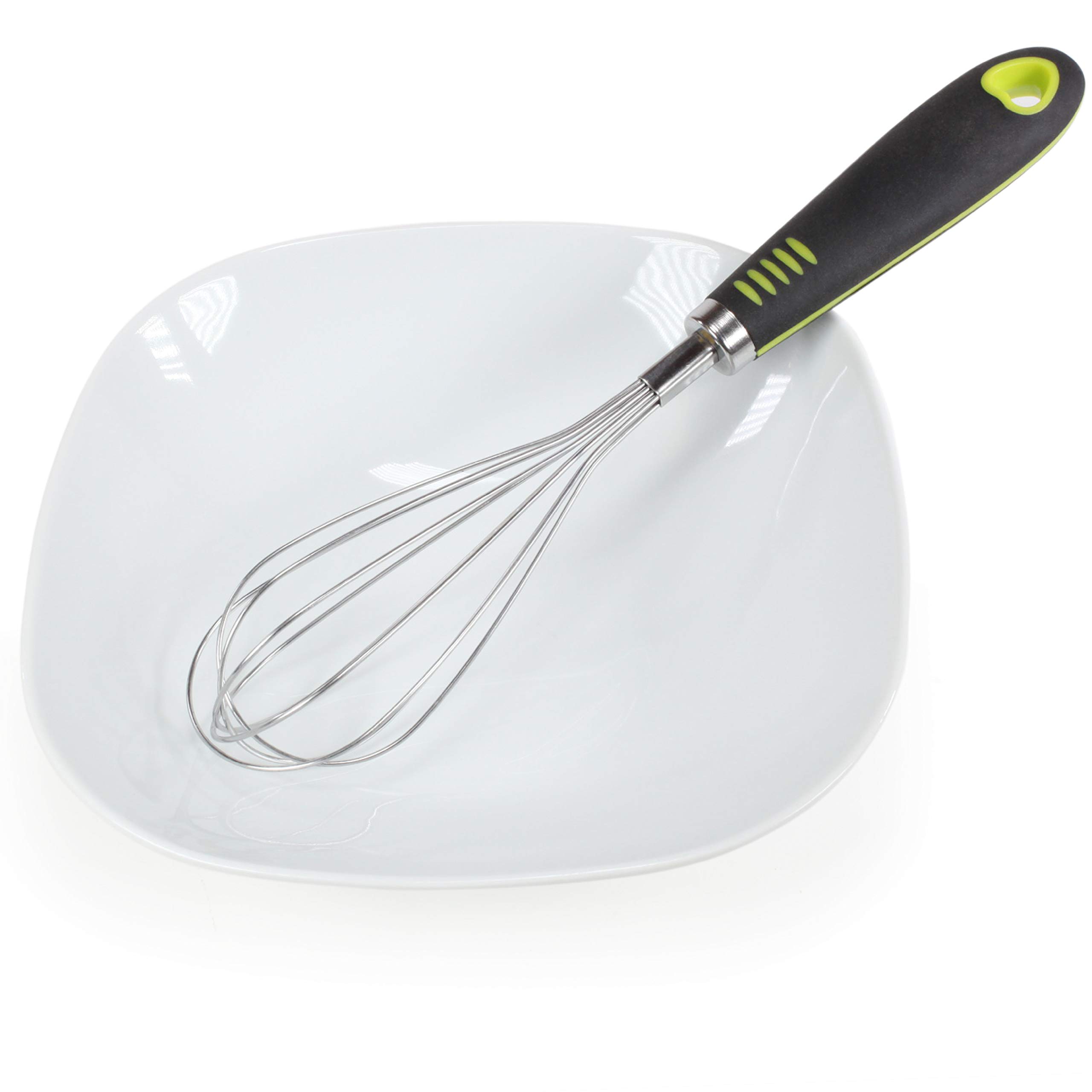 Frusta Da Cucina In Acciaio Inox - Con Manico In Gomma Antiscottatura