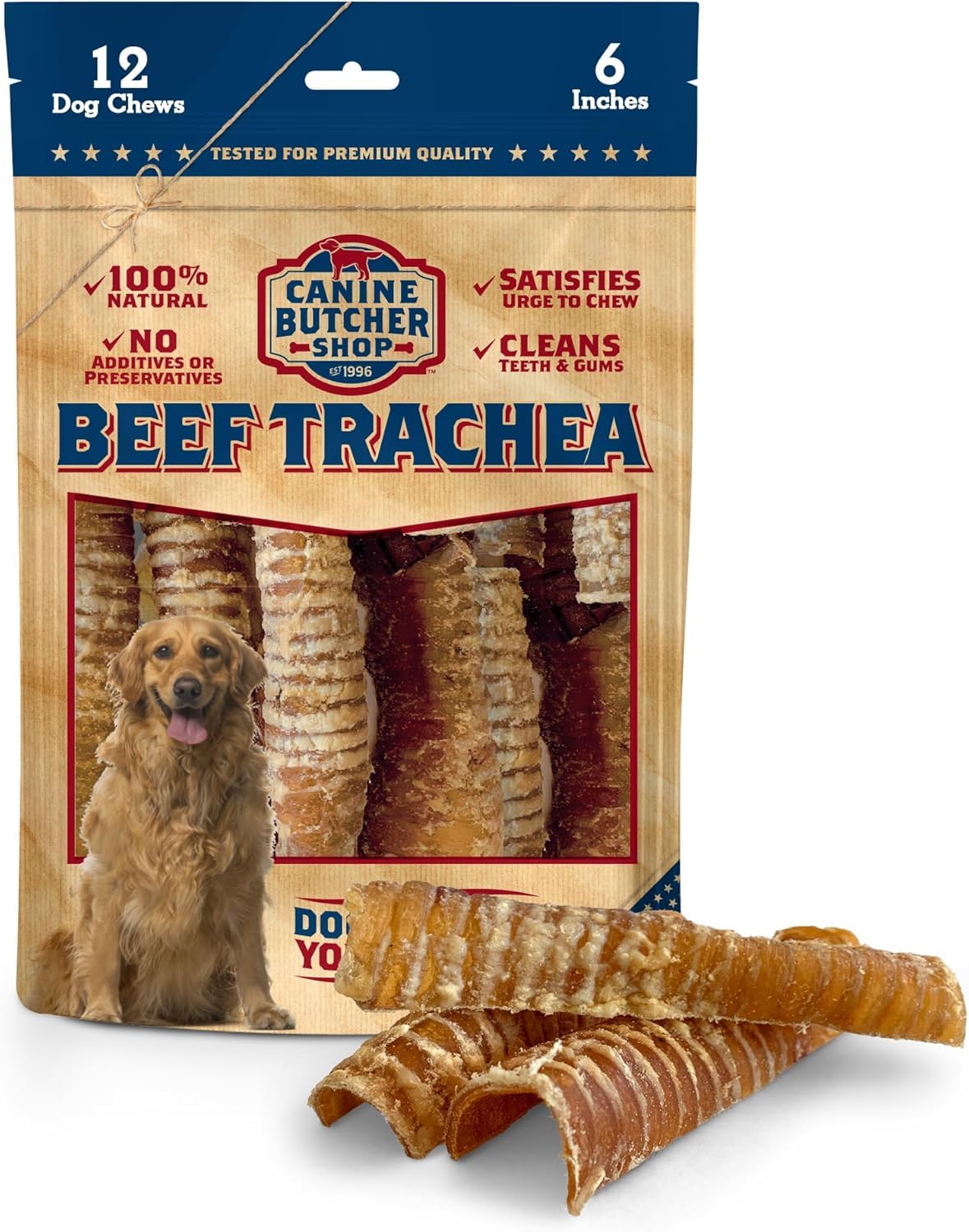 Canine Butcher Shop Beef Trachea