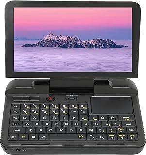 Mini portátil portátil de 6 polegadas, 8 gb ddr4 ram 256 gb m.2 ssd suporte wi-fi 2.4 g/5 g bluetooth 4.2 portátil de bolso de banda dupla com teclado para windows 10(#1)