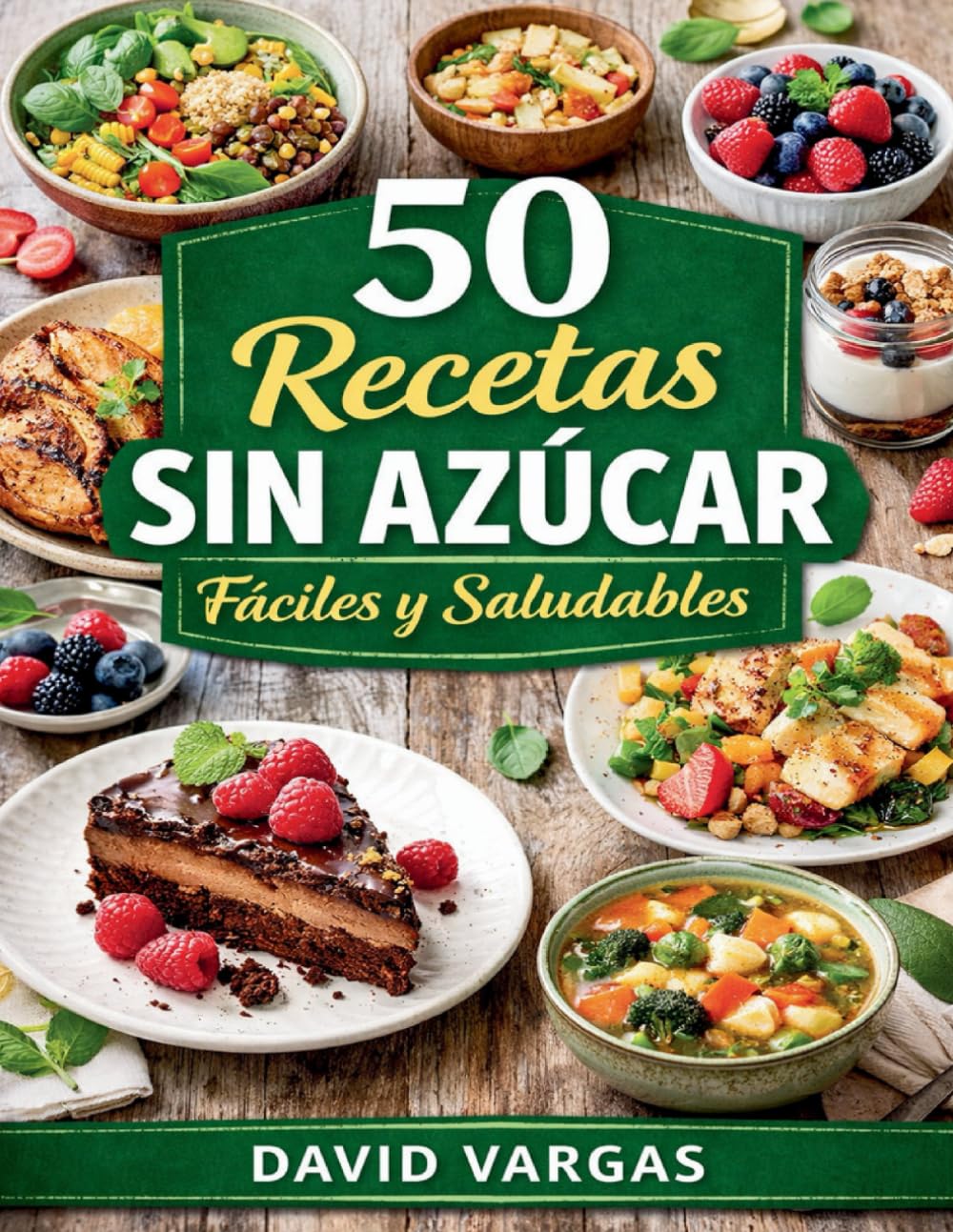 50 Recetas Sin Azúcar Fáciles y Saludables: Platos caseros para disfrutar cada día cuidando tu alimentación