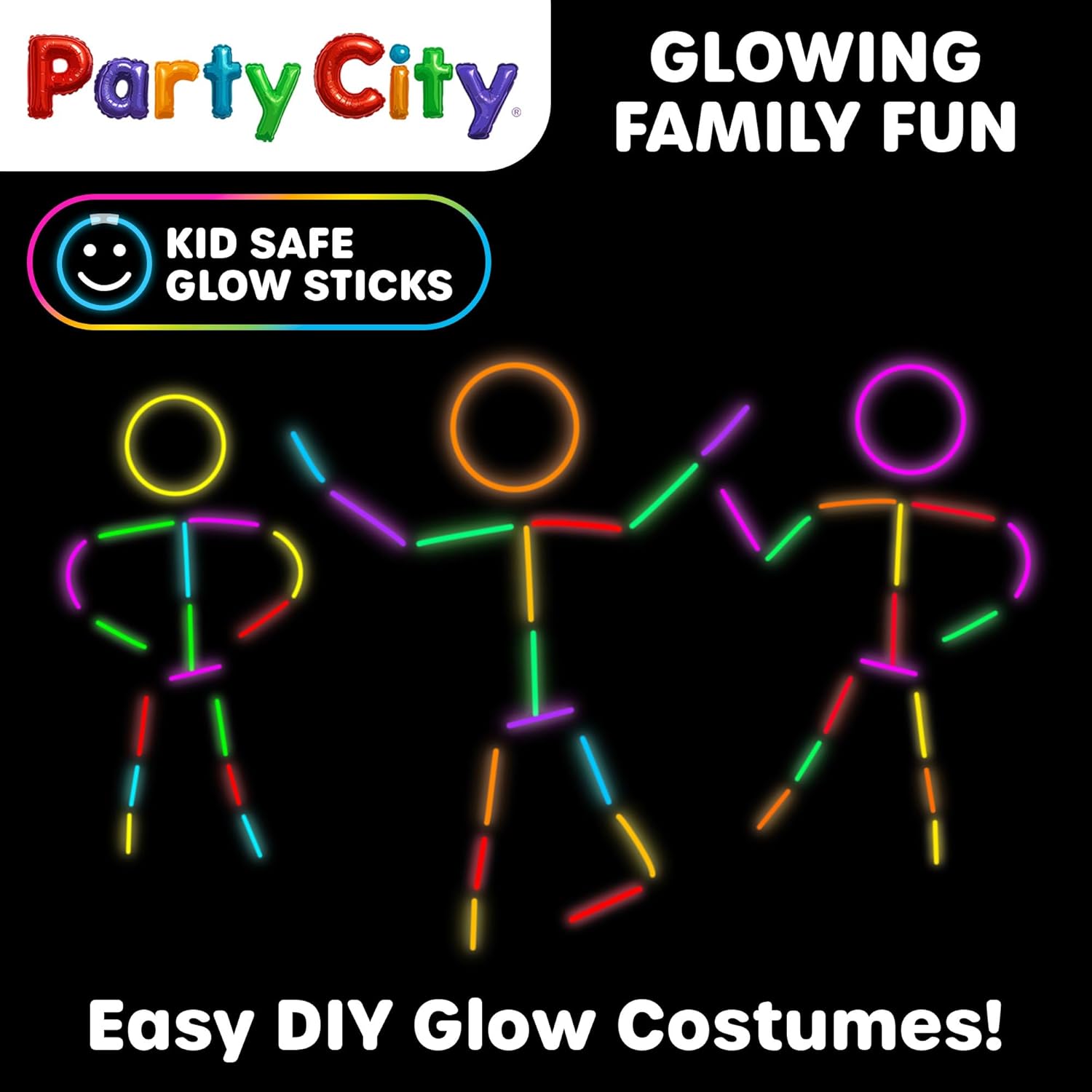 Party City 500 Glow Sticks Bulk Party Pack 8”– Neon Glow in the Dark Party Supplies, Glowsticks with Connectors Bracelets & Necklaces, Light Up Favors for Kids, Adults, Birthdays, Parties, Decorations - Image 5