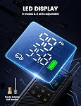 Lamicall Tire Inflator Portable Air Compressor - [5X Faster Inflation] Air Pump with Digital Pressure Gauge & LED Light, 150PSI Electric Tyre Pump for Car Motorcycle Wheel Simulator, Wheel, Mom Gift