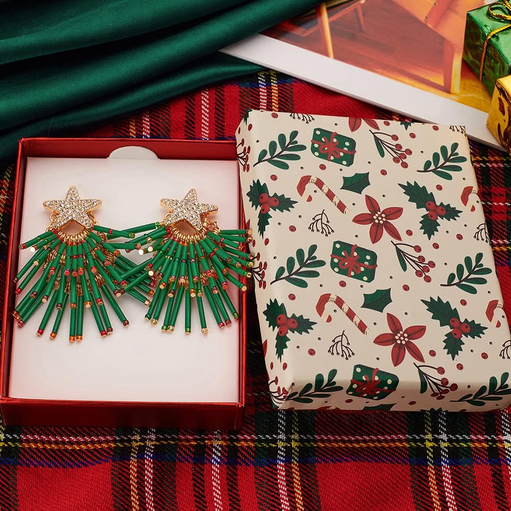 CLASSYZINT Christmas Earrings for Women Reindeer Bow Light Bulb Christmas Tree Tassel Earring Snowflake Dangle Earrings - Image 5