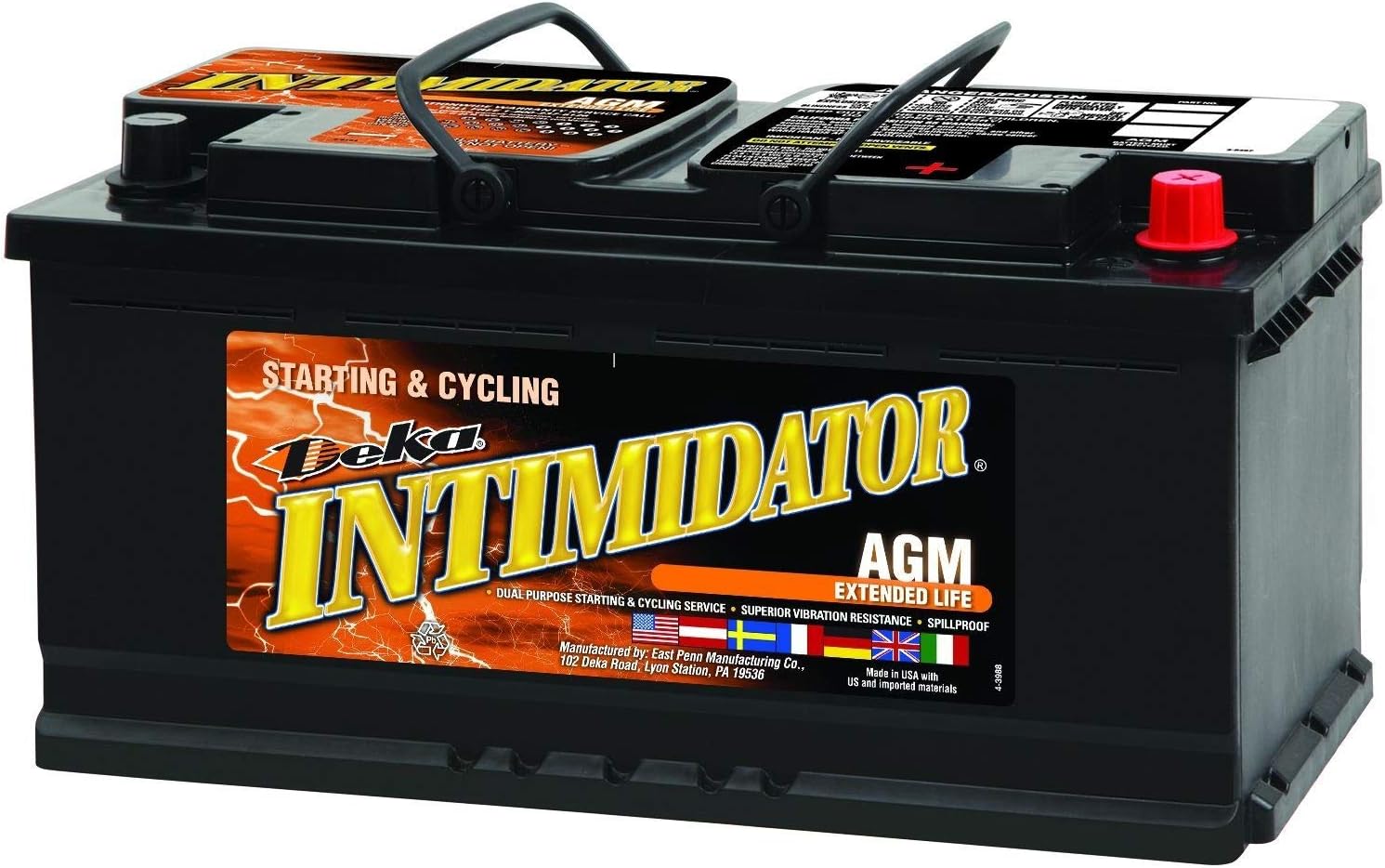 Deka 9A95R AGM Intimidator Battery (950 CCA)