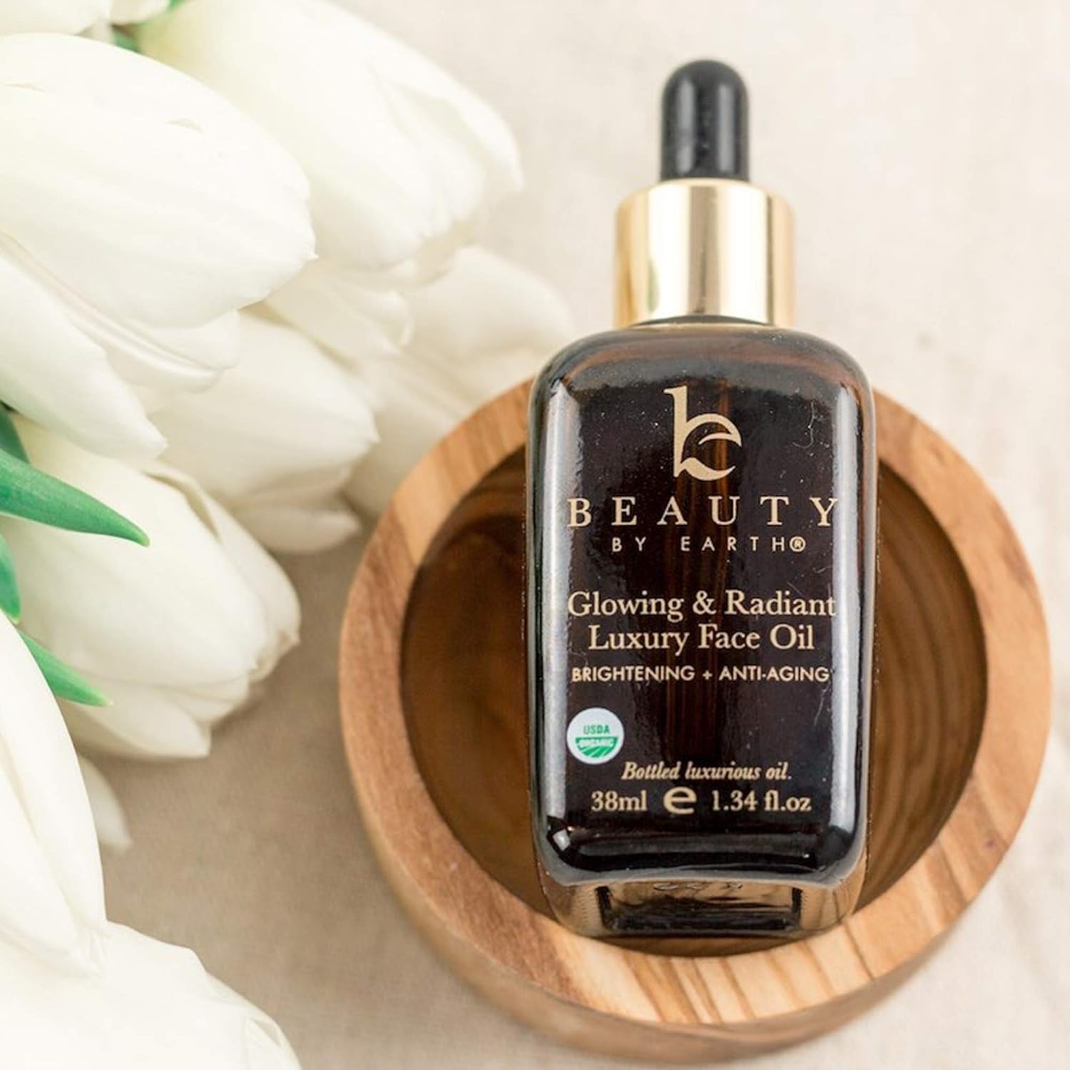 Organic Face Oil – Glowing & Radiant, for Dry, Normal or Sensitive Skin, Moringa, Jojoba Oil & Argan Oil, Face Oils and Serums, Facial Moisturizer, Brightening Oil for Face… : Beauty & Personal Care