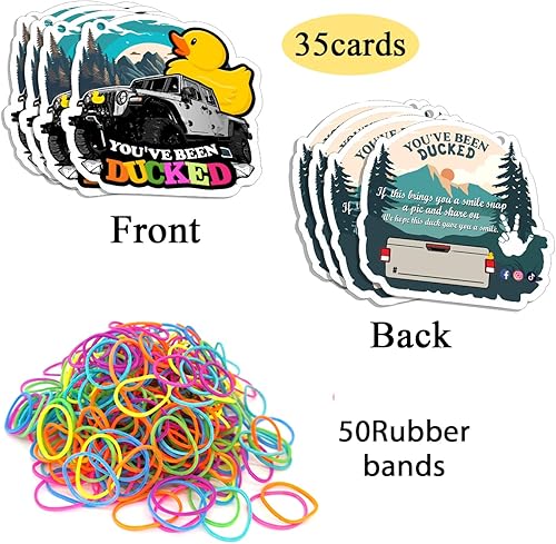 Miniatura 3 de FELYC Tarjeta de pato de pato, tarjeta de juego con texto en inglés You 've Been Ducking (You 've Been Ducked, tarjeta de juego de patitos de pato