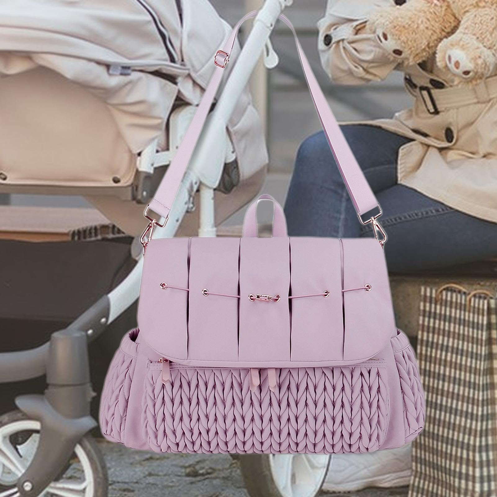 Mochila cambiador para mamá, bolsa para cambiar pañales, bolsa organizadora