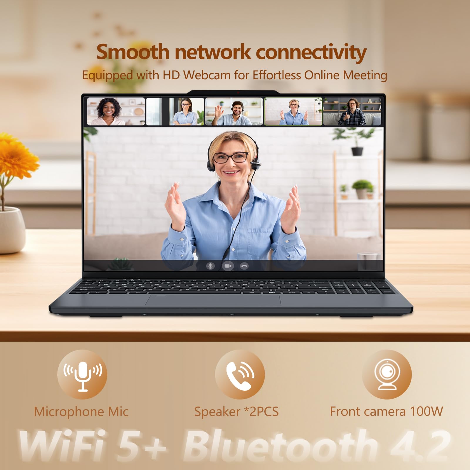 PC Portatile 16GB RAM 512GB SSD, Win 11 OS Notebook Twin Lake-N150 CPU, 15.6 Pollici Laptop FHD 1920*1080, Tastiera Retroilluminata+Sblocco Impronta Digitale, WiFi5+USB3.0+BT4.2+Webcam+Mini-HDMI