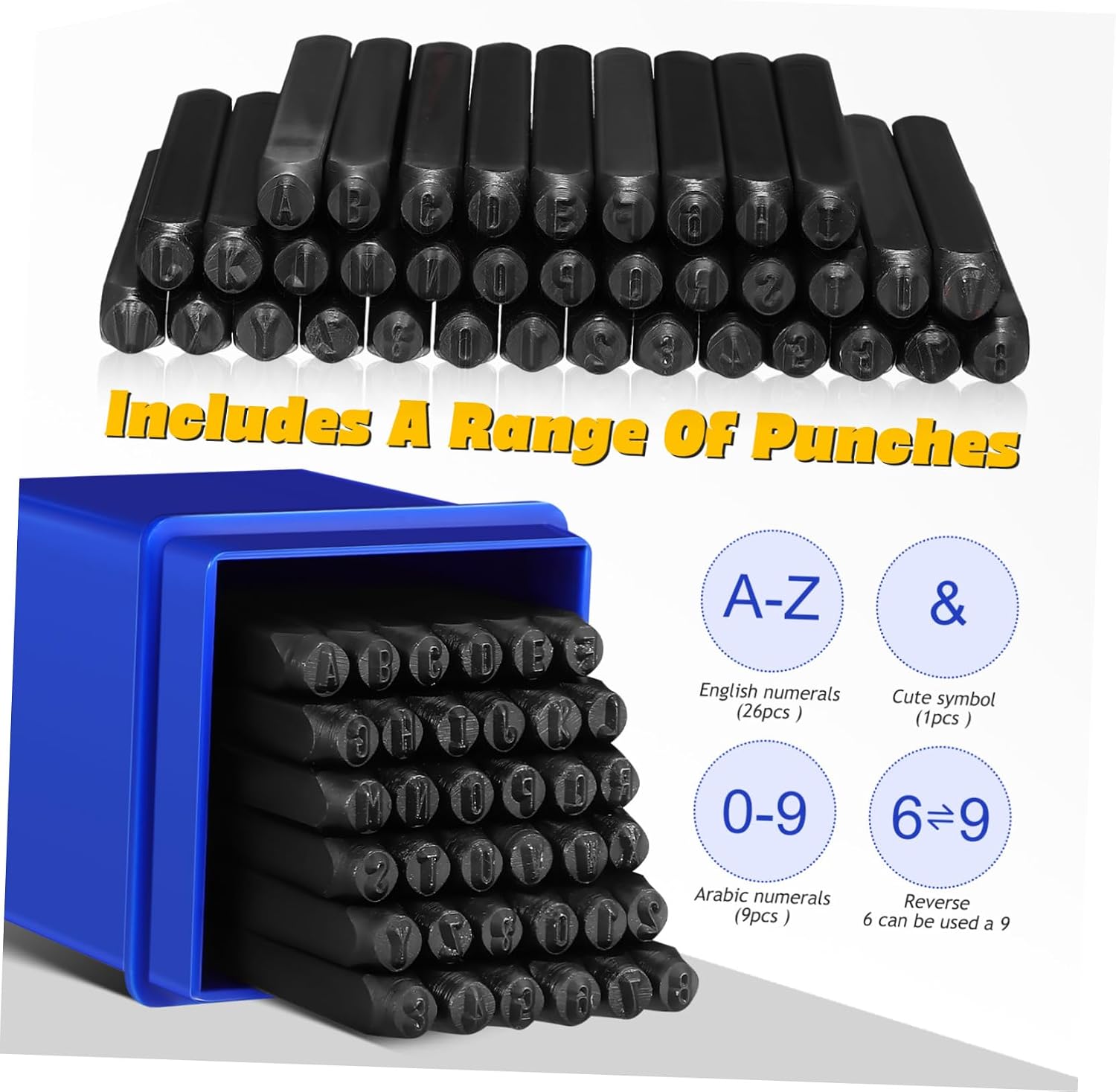KONTONTY Metal Letter and Number Punch Kit Precision Stamping Tools for Fabricators Machinists and Hobbyists Versatile Metal Punch for Engraving and Crafting