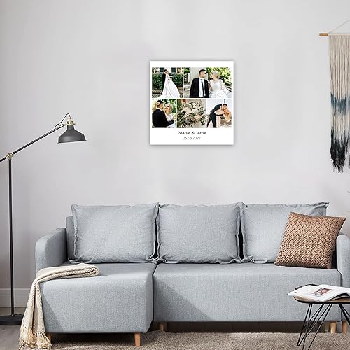 Miniatura 8 de CCWACPP Impresión en lienzo con fotos de collage personalizadas, fotos personalizadas en lienzo, póster personalizable, regalos para mascotas y