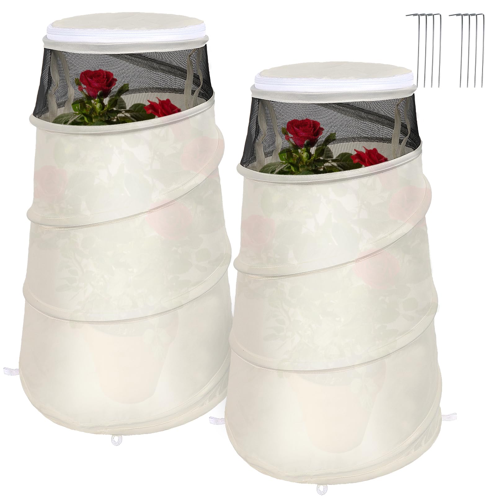 Conos de rosas para proteccion en invierno de plantas y arbustos de 13 x 9 x 20