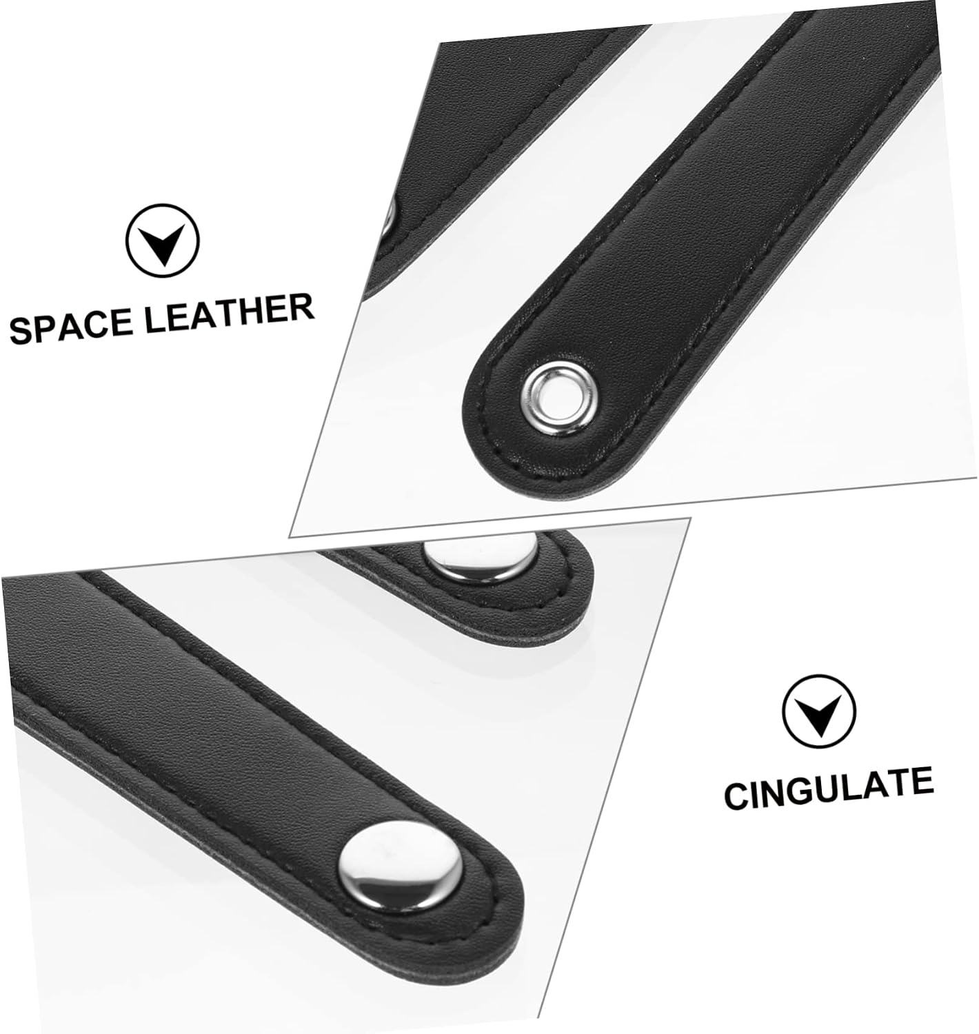 4pcs Leather Accordion Bellows Strap Accessory for Bass Accordion Easy to Install Lightweight and Practical for Instrument Players