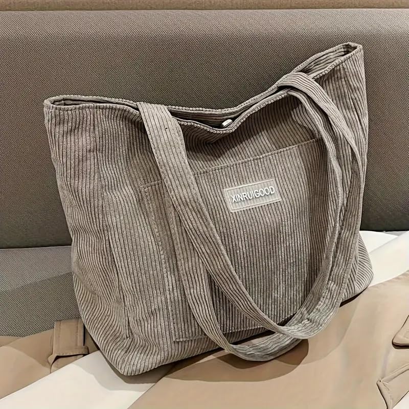 Bolso tipo tote color sólido clásico para mujer