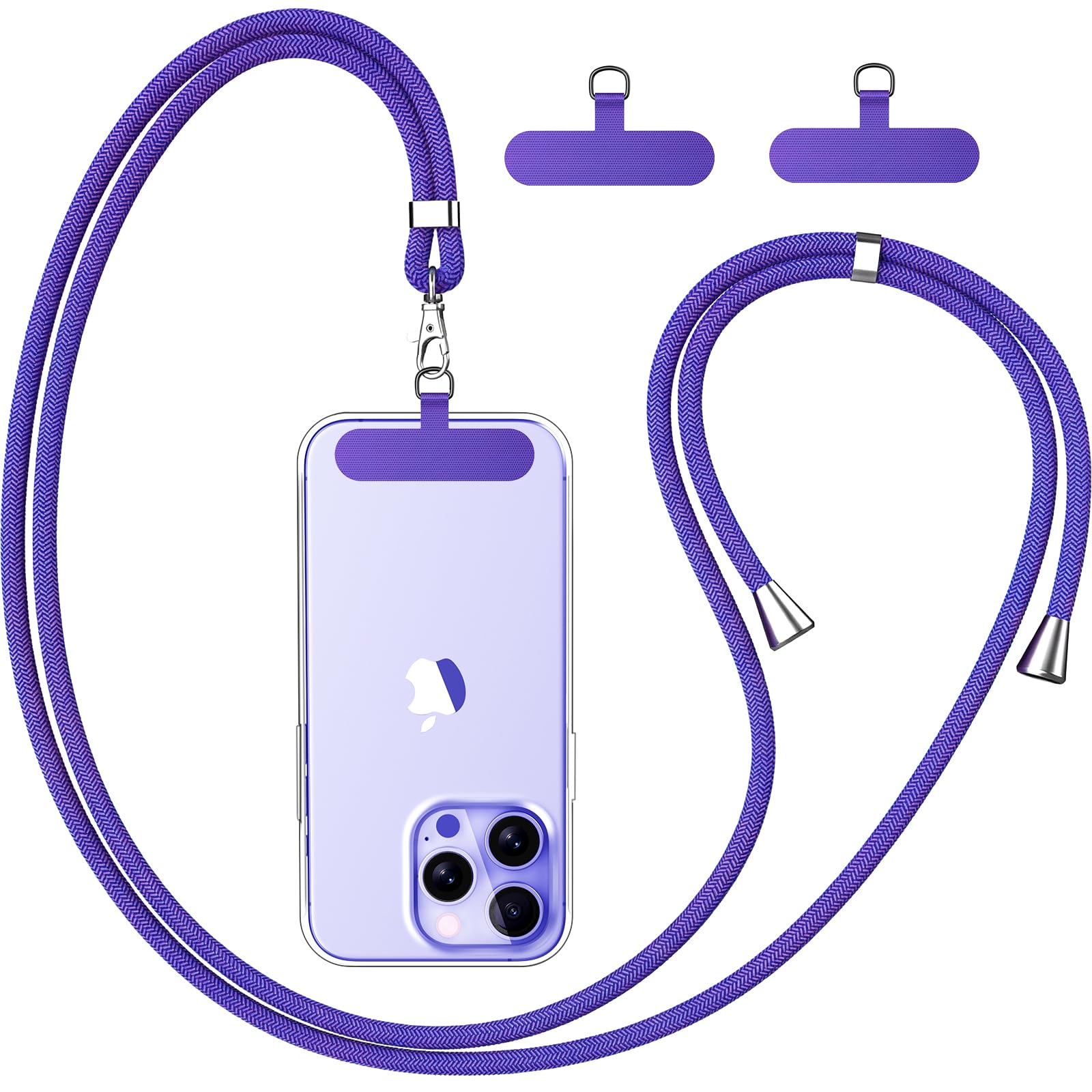 caslord Handyband Universal, Handy Lanyard mit Universelles Patch, Handyband mit Hülle kombinierbar, Einstellbar und Abnehmbar