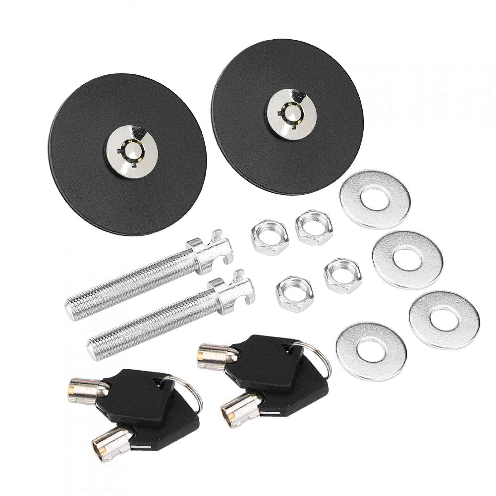 Motorhaubenschloss Hood Pin Kit Universal - Sicherheitsverriegelung Rot Aluminium