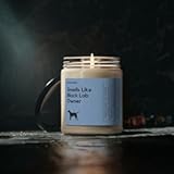 Smells Like Black Lab Soy Wax Candle&comma; Eco&comma;Friendly 9oz Gift for Black Lab Owners & Dog Lovers&comma; Soy Wax Candles&comma; Scented Soy Candle&comma; Home Decor Candle