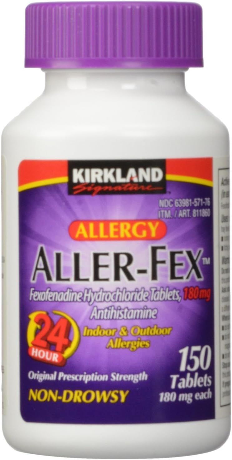 Kirkland Signature Aller-Fex , 180 mg 150 Tablets (Pack of 2)