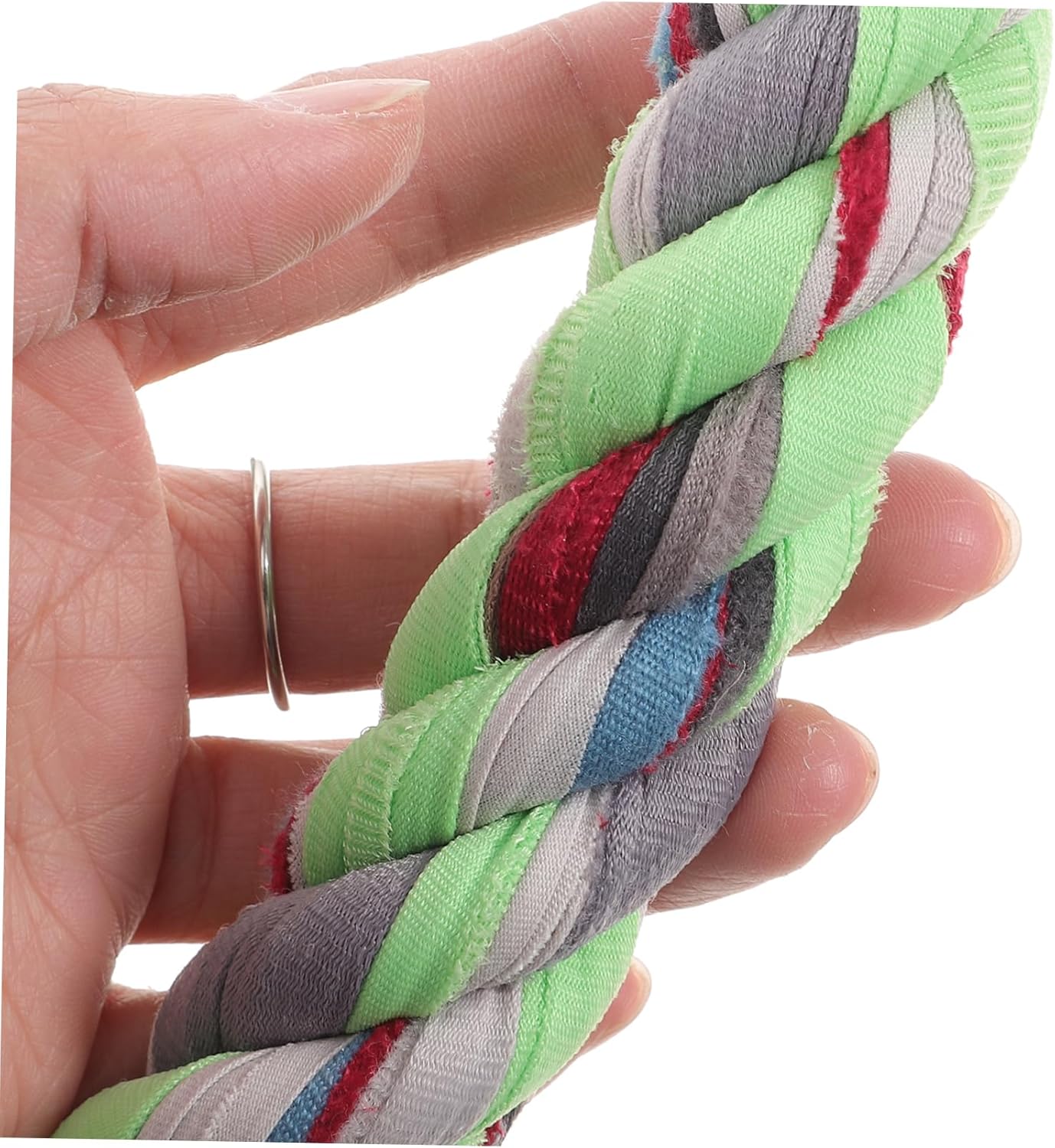 NUOBESTY 30mm Twisted Tug of War Rope for Competitions Heavy Duty Cloth Cord for Outdoor Games 5m Long for Schools and Sports Events Random Color