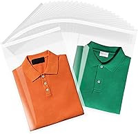 Vista 20 de 50 bolsas de celofán transparentes autosellantes de 10 x 13 pulgadas, para adaptarse a A4, ropa, camisetas, envoltorios decorativos, recuerdos