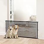 Magic Mesh Dog Gate for Doorways - Indoor Pet Gate 30x70 for Kitchen, Stairs, Hallway, Fits 64-66 Wide Openings