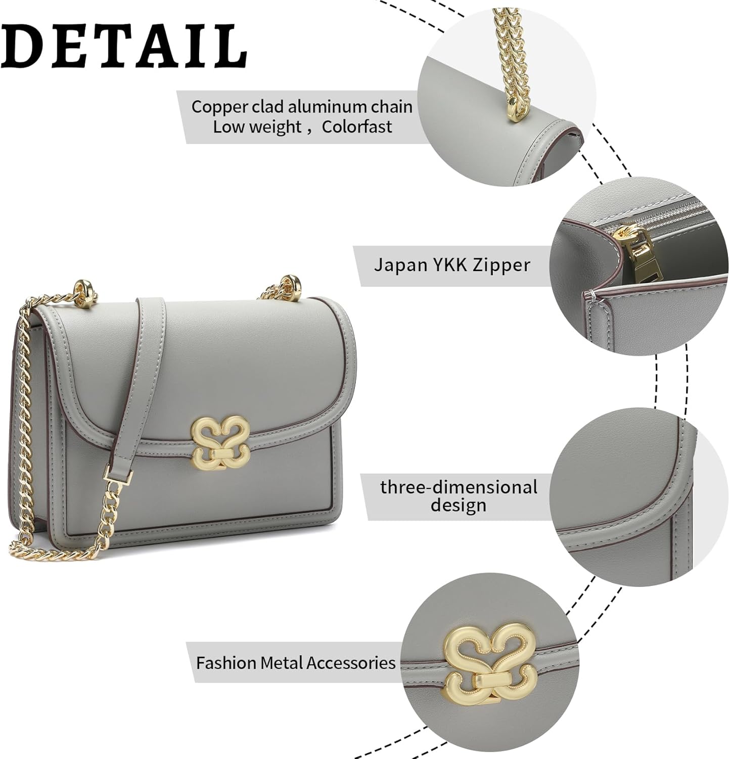 Táska belső szerkezete és zsebek